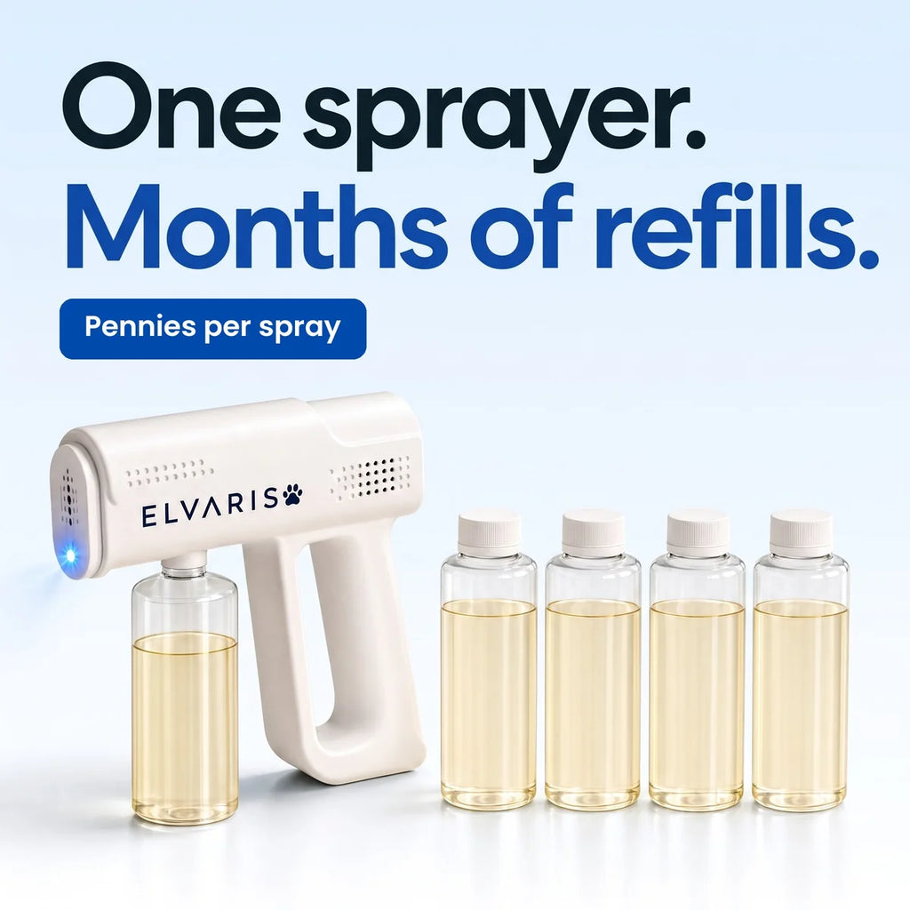 Elvaris Nano Blue-Light Probiotic Pet Deodorizer — Ends Odor at the Source