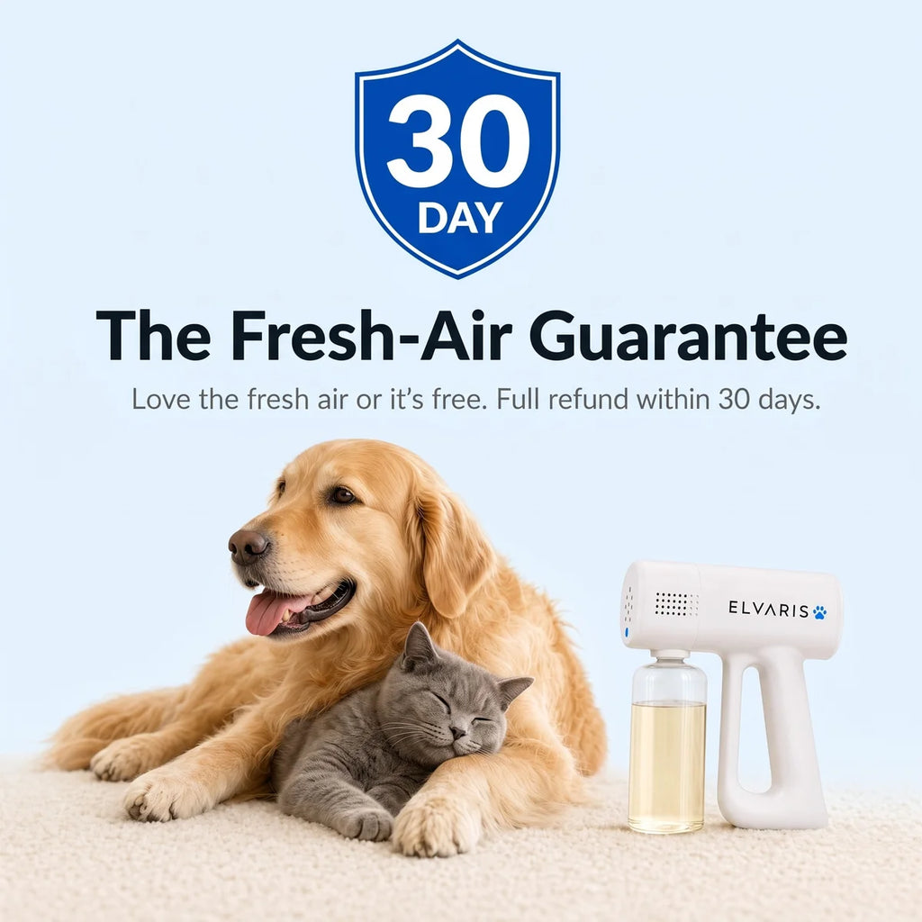 Elvaris Nano Blue-Light Probiotic Pet Deodorizer — Ends Odor at the Source