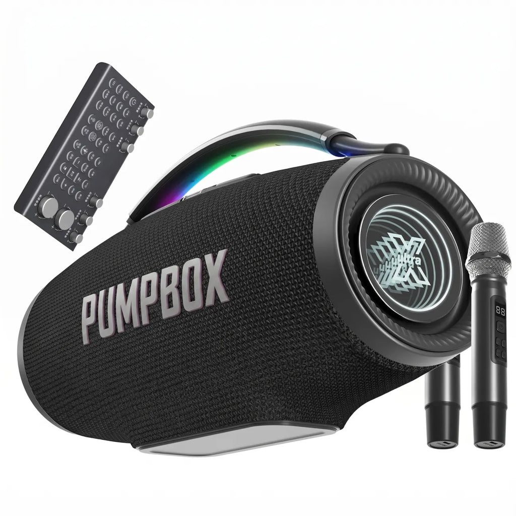 Massive 500W Sound + Dual Mics!🎤