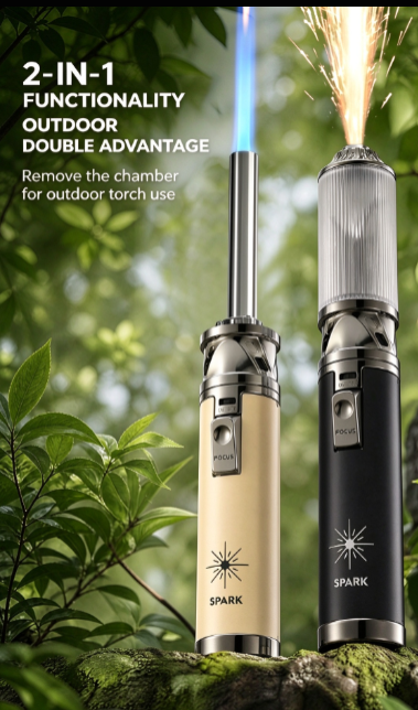 Vibe Spark Torch ✨ | Outdoor Photoshoot Atmosphere Wand 🔥 | Handheld Spark Effect Photo Prop for Beach 🏖️, Camping 🏕️, Night Portrait Shooting 📸